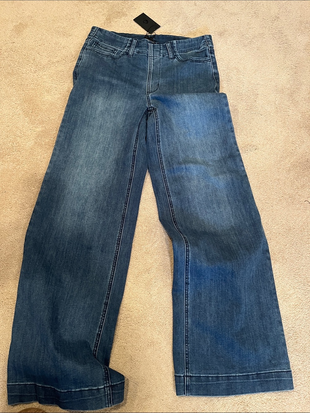 Women's Wide Leg Flare Jeans in Blue